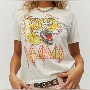 Def Leppard Graphic Tee - Cream
